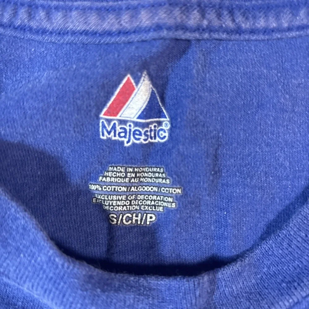 Majestic MLB Philadelphia Phillies Royal Blue Graphic T Shirt